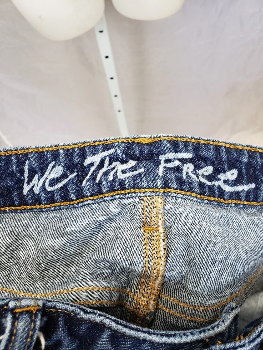 Free People We the Free Bailey Raw Hem Denim Mini Skirt Size 29
